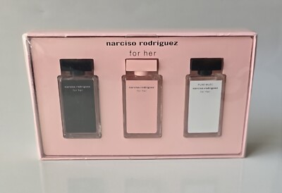 Narciso Rodriguez For Her 3PC EDT/EDP Fragrance Mini splash Gift