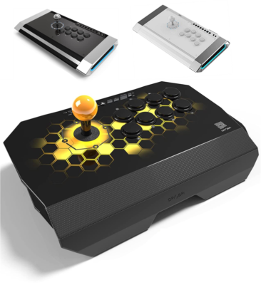 Qanba Arcade Controller Obsidian,Pearl,Drone w/ Cleaning Cloth PS3