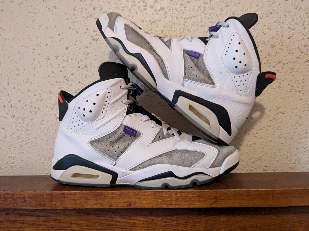 Nike Air Jordan 6 Retro LTR Flint Men's 11 US White Sneakers