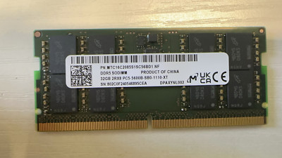 MTC16C2085S1SC56BD1 MICRON 32GB 2RX8 PC5-5600B SODIMM RAM | eBay