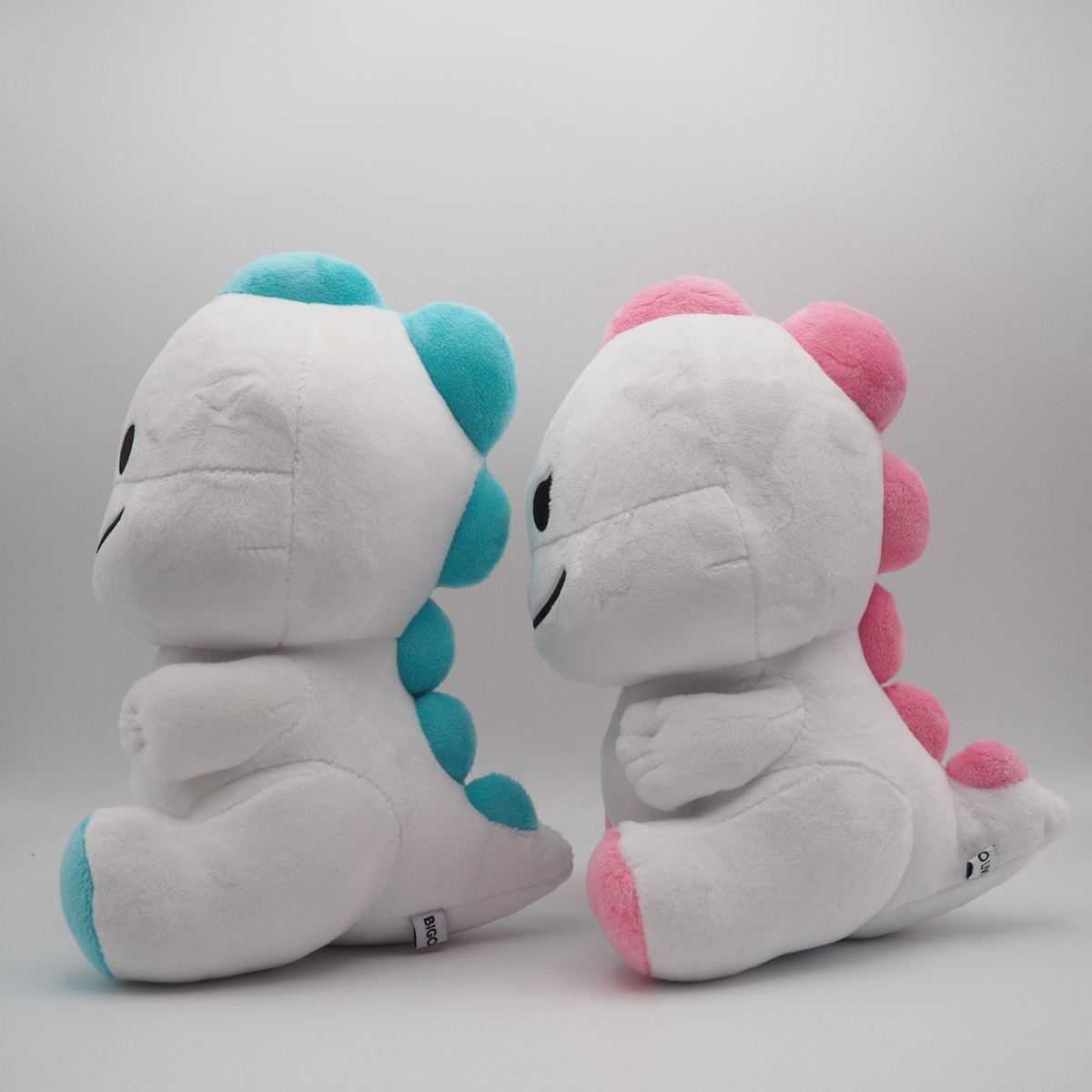 Bigo Live Plush Bi Go Official Dinosaur Blue Boy & Pink Girl Set