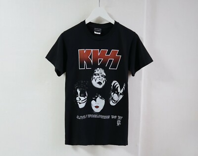 Vintage 90s KISS Alive Worldwide 96 97 Concert Tour Band T-Shirt