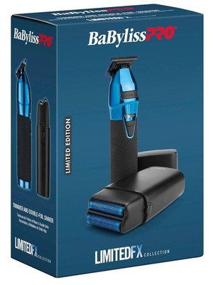 BaByliss PRO LIMITED FX Hair Trimmer and Shaver Black & Blue
