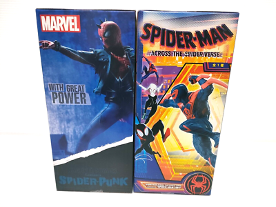 Marvel Comics Luminasta Spider Punk Spider-man 2099 Figure Set of