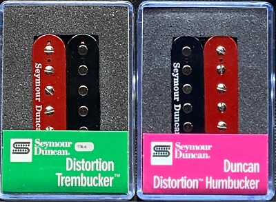 Seymour Duncan Distortion TB-6 & Sh-6n Mayhem Red/Black Trembucker