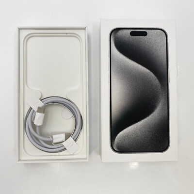 Apple iPhone 15 Pro - 128GB - White Titanium (Unlocked) - Open Box