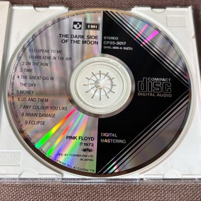 Pink Floyd Dark Side of The Moon Japan CD Cp35-3017 1a1 3 500jpy