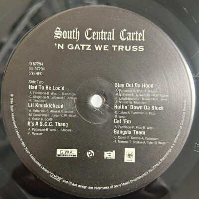 South Central Cartel / 'N Gatz We Truss 1994 US Gangsta G.W.K.