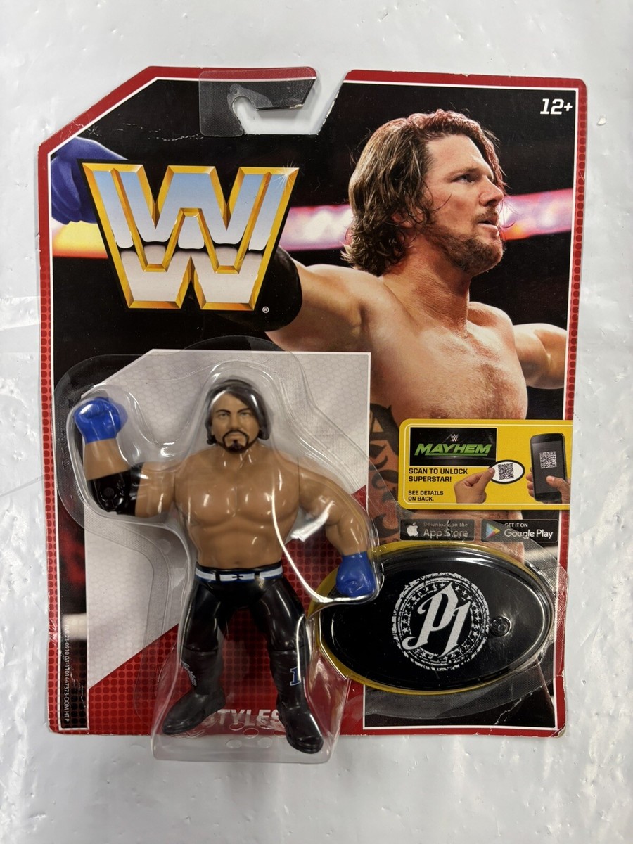 AJ Styles WWE Mattel Retro Series 3 Wrestling Figure 2017 New Toy