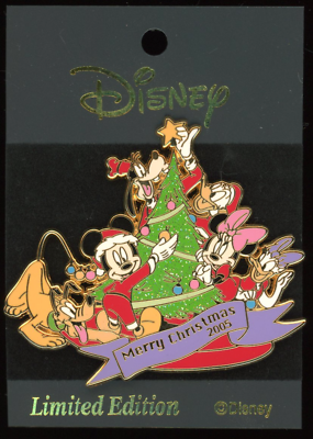 Japan M&P 2005 Fab 6 with Christmas Tree Goofy Pluto LE 900 Disney