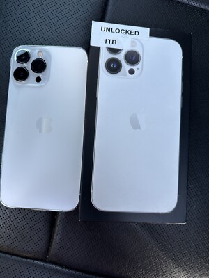 Apple iPhone 13 Pro Max - 1TB - Silver (Unlocked) | eBay