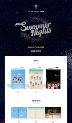 TWICE SUMMER NIGHTS Special Album CD+POSTER+Photo Book+8 Card+