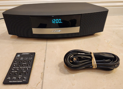 BOSE WAVE RADIO II AM/FM Radio Model: AWR1B2 (Black) w/ Remote