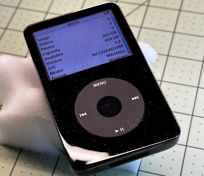 All Black 512GB iPod Classic 5.5 Gen w/Wolfson DAC, Taptic Mod