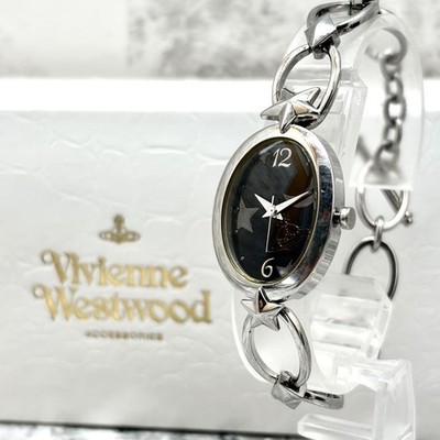 Vivienne Westwood Women's Wristwatch Silver Black VW9056 Used with