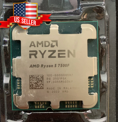 Used) AMD Ryzen 5 7500F 6-Core 12-Thread Socket AM5 CPU OEM Tray