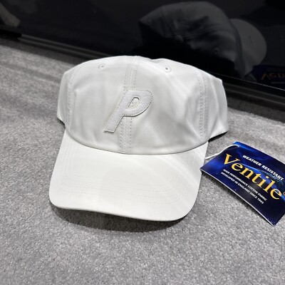 palace 6 panel white cap logo P Brand New 100% Cotton Ventile