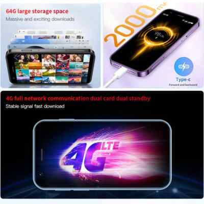 SOYES XS16 Mini SmartPhone Android 10 3.0'' 4G Mobile Phone Dual