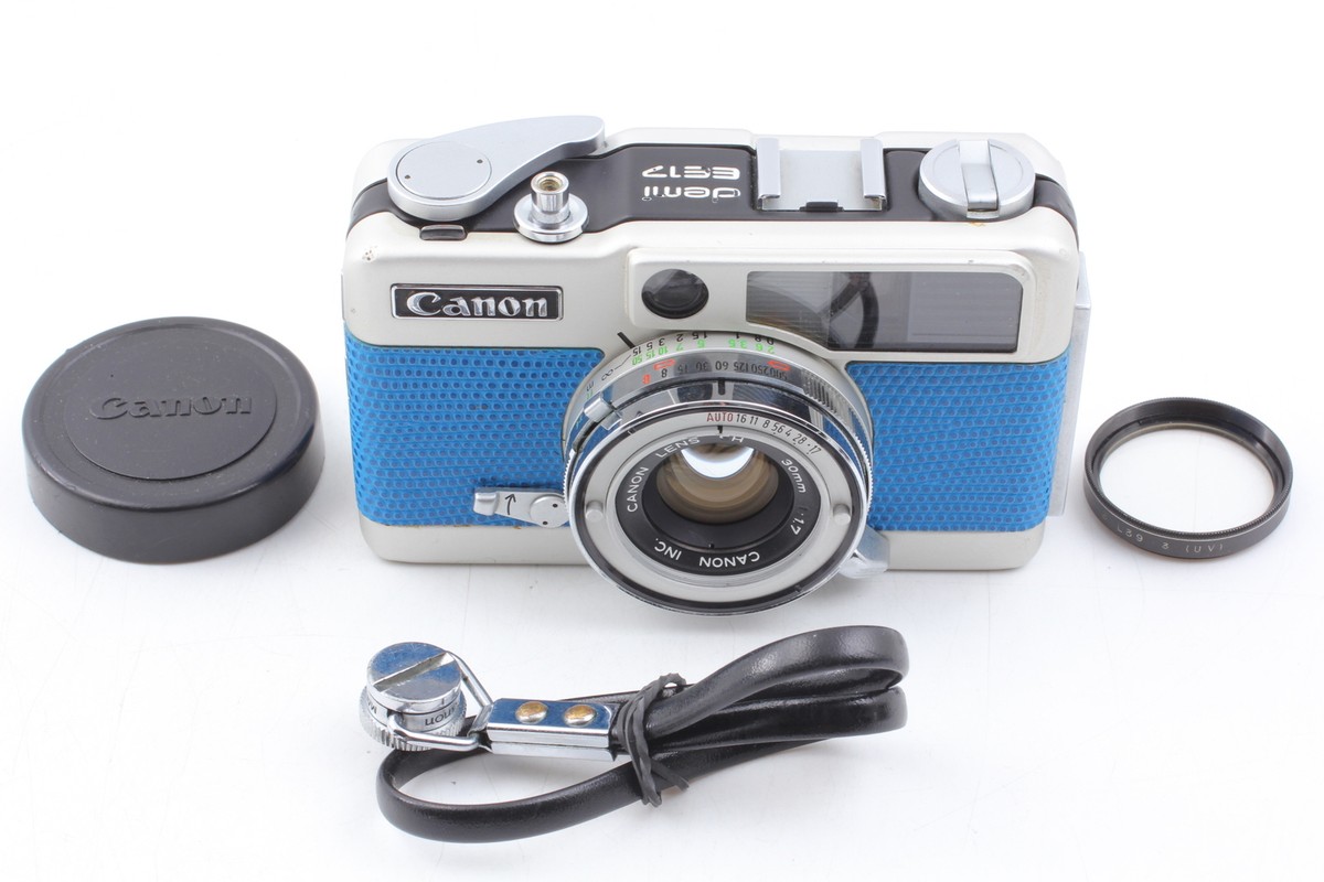 Exc+3, Blue] Canon Demi EE17 Half Frame Camera 30mm F1.7 Meter