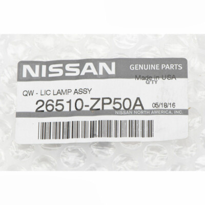 NEW OEM 07-12 Nissan Frontier Rear License Plate Lamp Lights