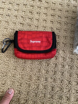 Supreme SS13 Croc Camera Bag Mini Pouch Bogo Cordura Box Logo Red