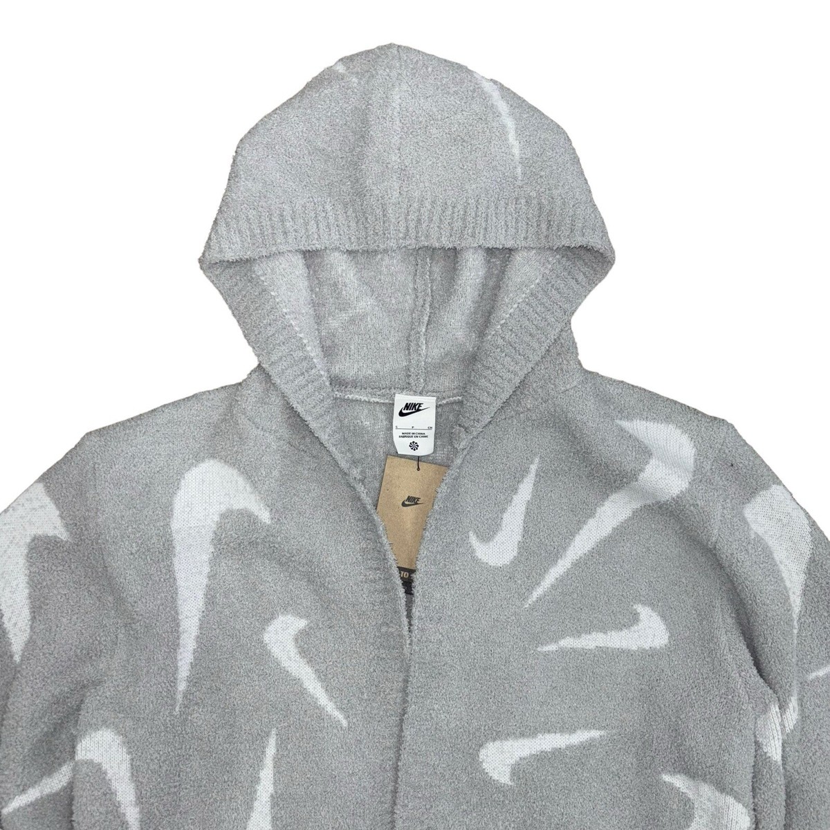 Nike Sportswear Phoenix Cozy Boucle Long Knit Cardigan, Size M NWT