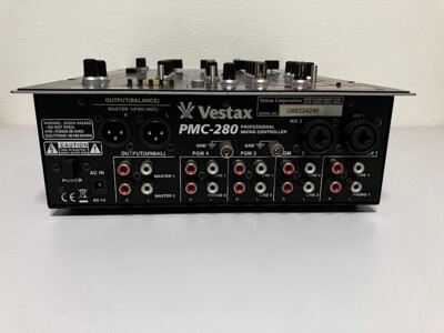VESTAX PMC 280 DJ MIXER WITH EFFECTS VOCODER Confirmed Operation