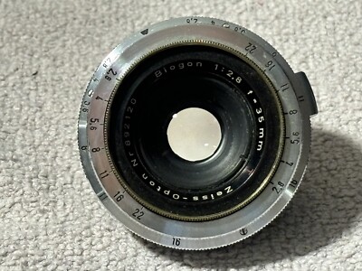 Biogon 1:2.8 F= 35mm Lens Zeiss Opton Nr 892120 | eBay