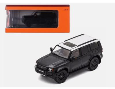 GCD 2024 Toyota Land Cruiser Prado RHD Black with White Top 1/64