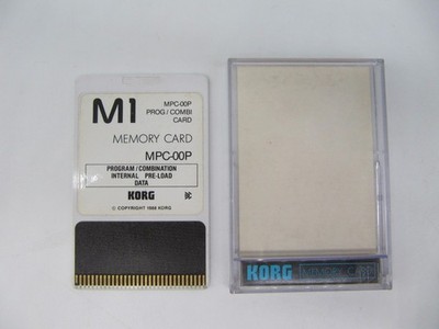 Used Korg M1 MPC-00P PROG/COMBI Memory Card | eBay