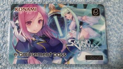 Konami e-AMUSEMENT PASS Card Sound Voltex Rasis & Mion Exceed Gear