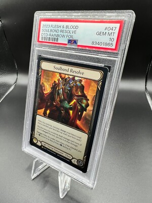 PSA 10 Soulbond Resolve 047 Flesh & Blood Legendary Card DTD