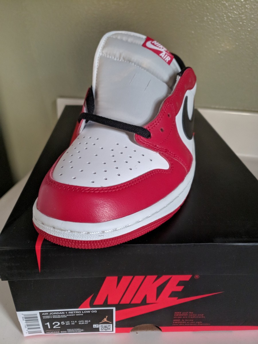 SIZE 12.5] nike air jordan 1 low og 2025 chicago bulls retro 1985
