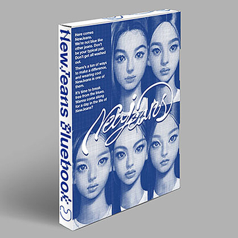 NEWJEANS NEW JEANS 1st EP Album BLUE BOOK CD+2 Book+6 Photo Card+
