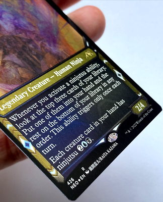 MTG Satoru Umezawa *FOIL ETCHED* Kamigawa: Neon Dynasty 426 NM