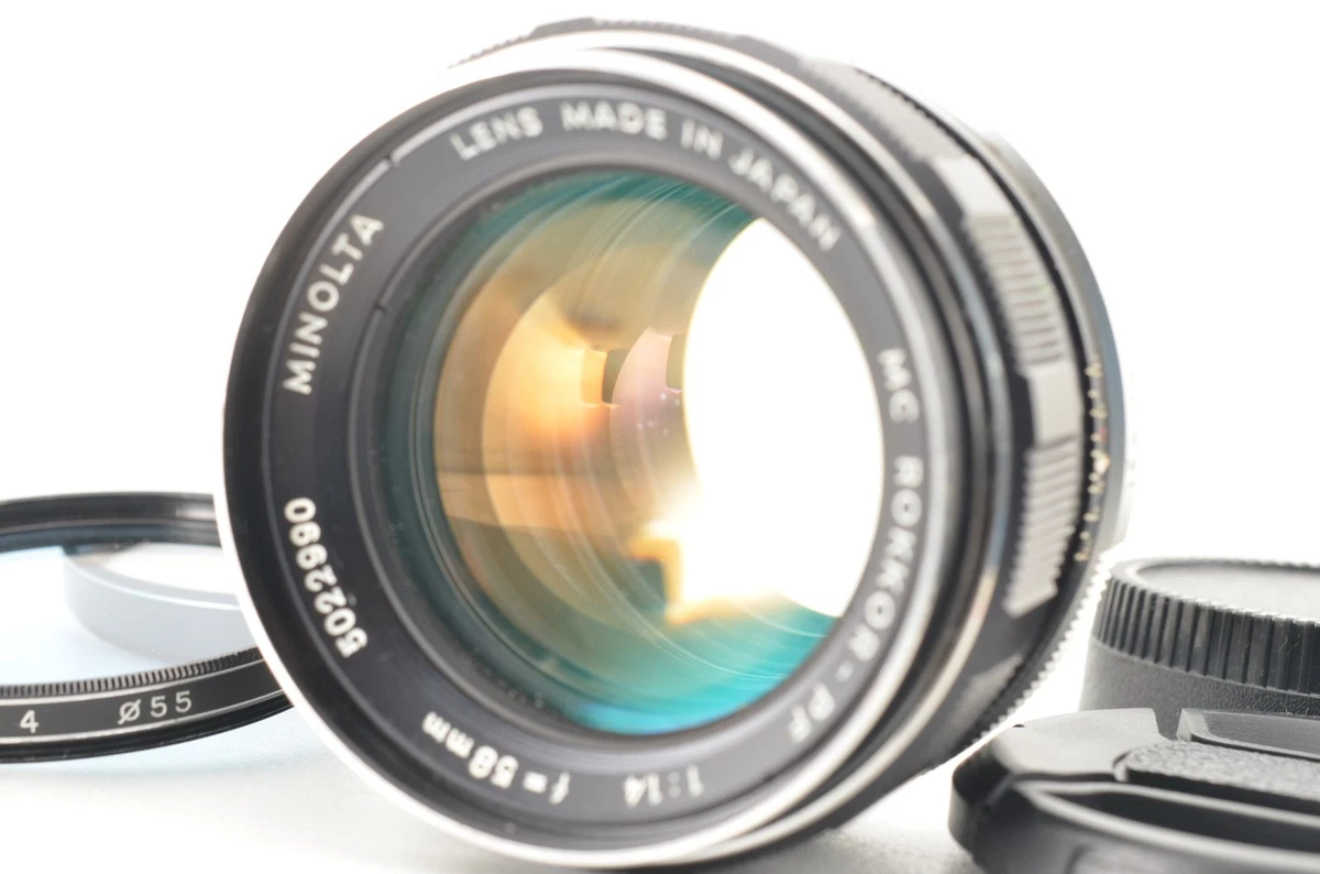 整備＆テスト済】ミノルタ MC ROKKOR-PF 58mm F1.4 443 整備＆テスト済