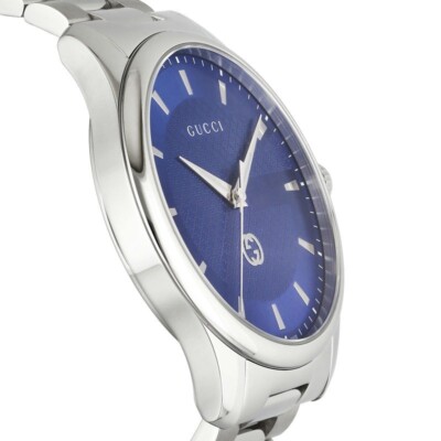 Gucci G-Timeless Men's Blue Dial Stainless Steel Watch - YA126371