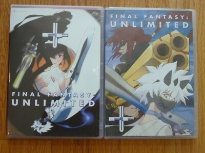 Final Fantasy Unlimited 2-DVD Lot Anime Series Volume Phase 1 + 7