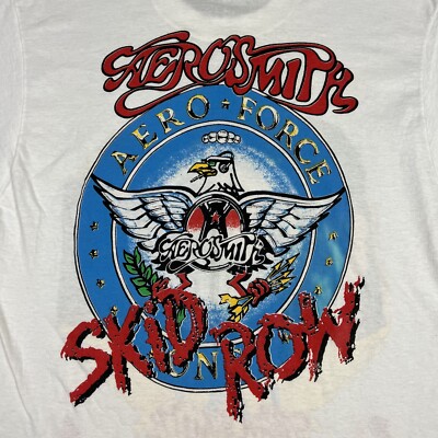 Vintage 90s Aerosmith Pump Tour Concert T Shirt Mens XL Skid Row