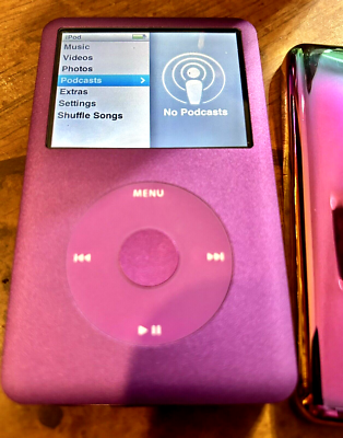Apple iPod classic 6th Generation 80GB Purple Pink Rainbow Back | eBay