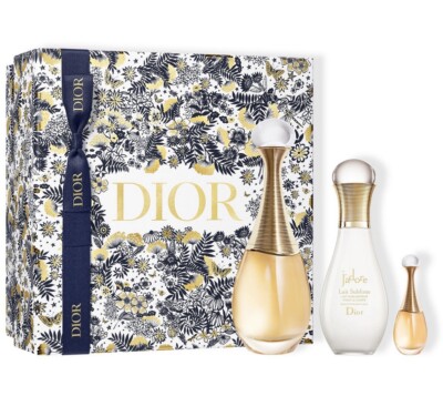 DIOR J'adore 3 Pcs Gift Set Eau De Parfum Spray 100ml + 5ml + Body