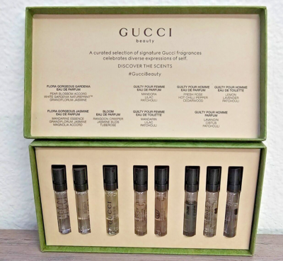 Gucci 8 Piece UNISEX Sampling Gift Set New in Box Authentic | eBay