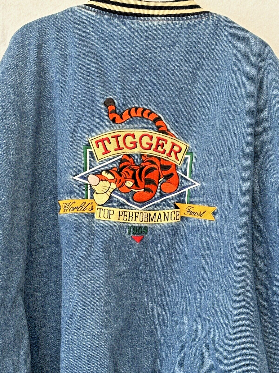 90's】Desney Store Tigger Varsity Jacket Rare VTG THE DISNEY STORE