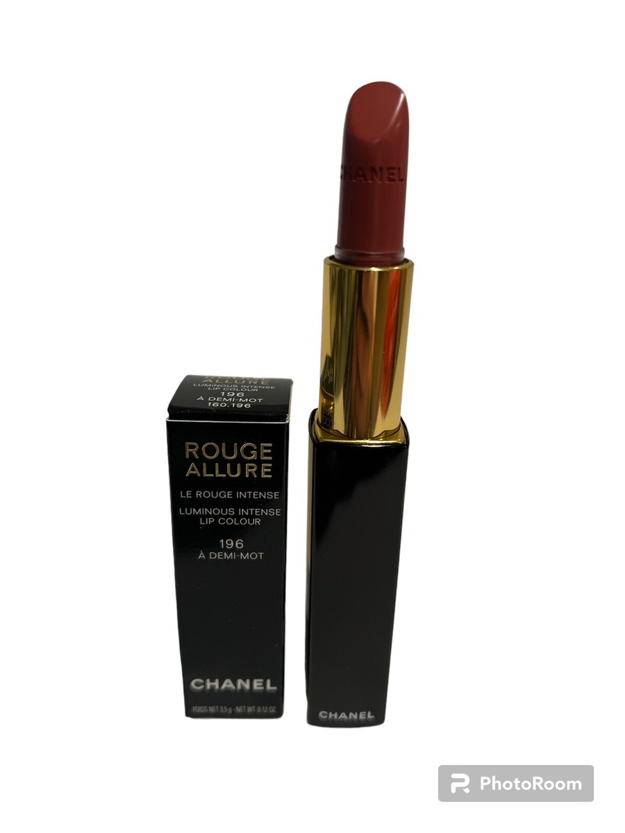 Chanel Rouge Allure Luminous Intense Lip Color 196 A Demi-Mot 0.12