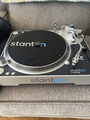 The Stanton T.90 USB Turntable is a professional quality DJ