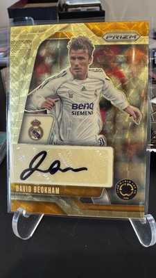 2025 Prizm FIFA Club World Cup David Beckham Auto Gold Vinyl 1/1