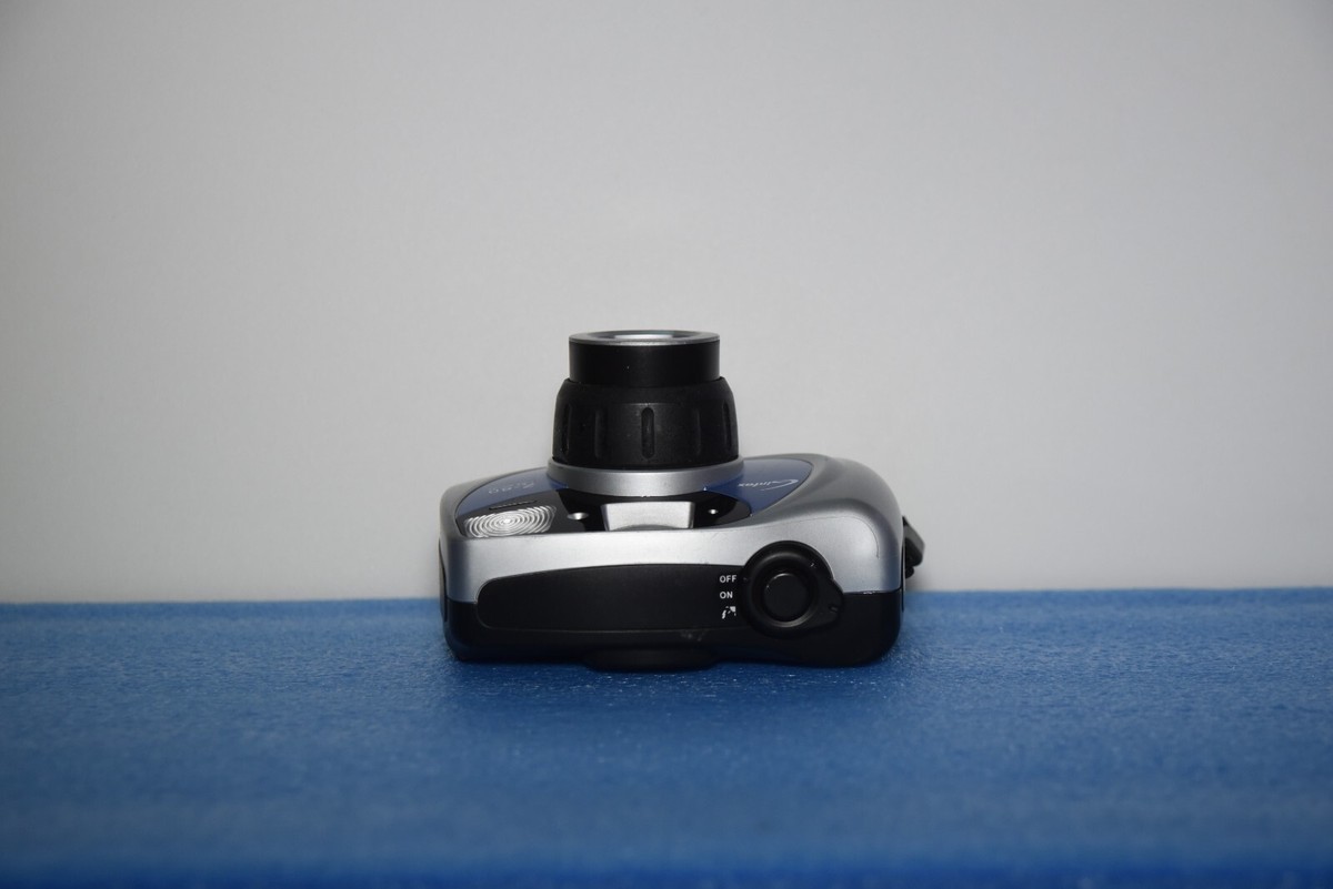 Ginfax Z-80 Film Camera Aspherical Lens 30-50mm zoom silver-Blue