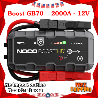 NOCO Boost HD GB70 2000A 12V UltraSafe Portable Lithium Battery