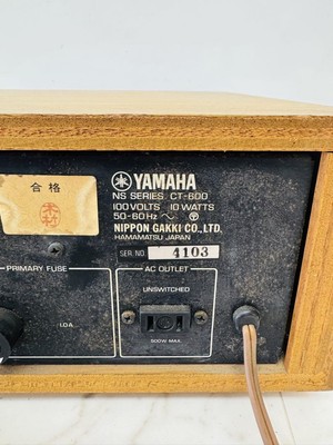 YAMAHA CT-600 FMステレオ/AMチューナー 動作品 レトロ YAMAHA CT-600
