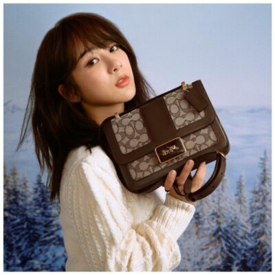 NWT Coach C0712 Alie Shoulder Bag In Signature Jacquard With